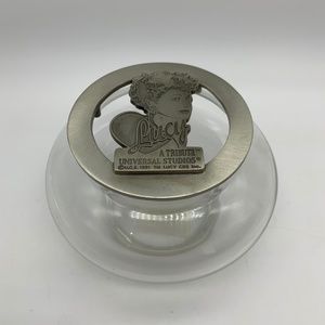 Vintage I Love Lucy A Tribute Glass Trinket Dish Universal Studios 1991